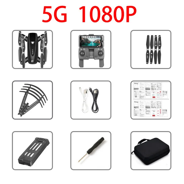 S167 Дрон gps HD камера 4K 5G WiFi FPV 1080P видео в реальном времени Дрон RC вертолет полёт 20 минут Квадрокоптер Дрон камера квадрокоптер с камерой квадракоптер квадрокоптер квадракоптер с камерой вертолет - Цвет: 5G   1080P gps
