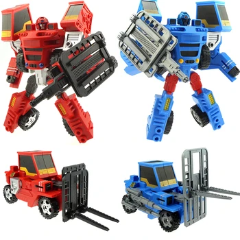 

Simulated Construction Car Engineering Vehicle Truck Forklift Models Steel Teeth Transformation Toy for Boy