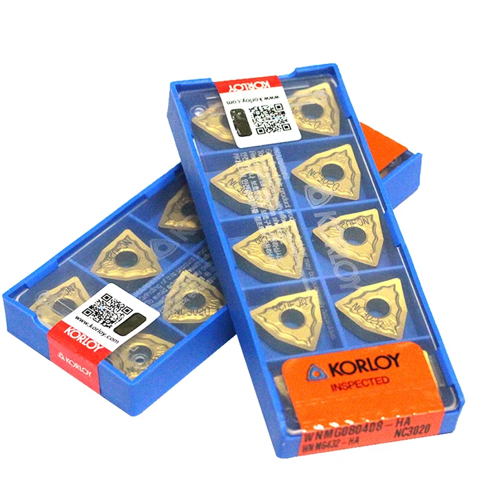 Корея KORLOY WNMG080404-HA NC3020 WNMG080404-HA PC9030 WNMG080404-HM NC3020(10 шт./лот) резец для внутренней обточки вставки