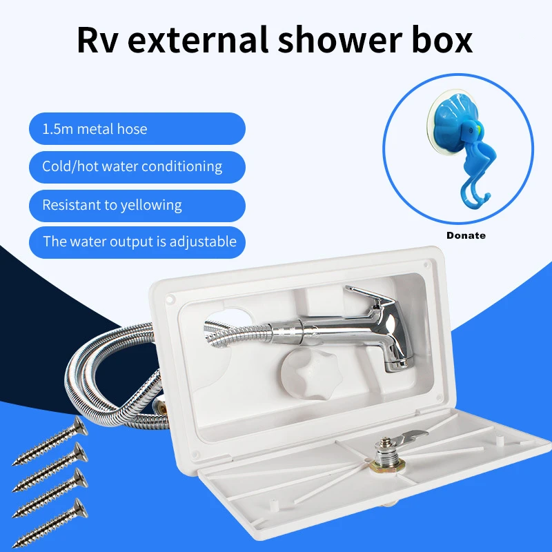 Rv Shower Boat Marine Camper Motorhome Caravan Accessories Box Rv