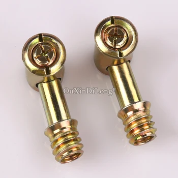 

Stock 20PCS 4 In 1 M8 Furniture Cam Combination Connecting Screws Fittings Wardrobe Cupboard Cabinet Assembly Nut & Bolts Sets