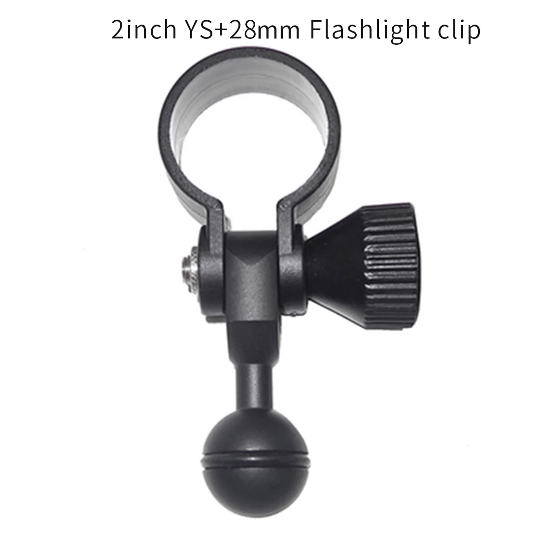 for 28mm light BGNing дайвинг фонарик зажим для 20-38 мм фонарь с 2 дюйма; YS Female; шаровой головкой DSLR спортивные камеры для подводной съемки с аксессуары - Цвет: for 28mm light
