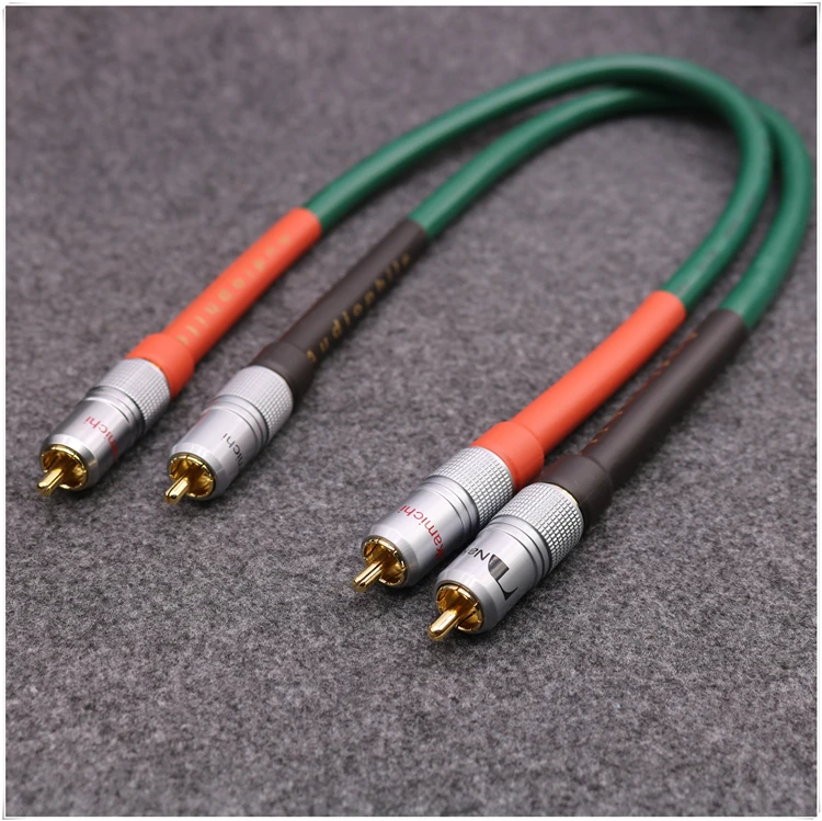 1 пара 2RCA для XSSH аудио Hi Fi FA 220 ПВХ чехол 2 ядра чистый Медь из бескислородной меди