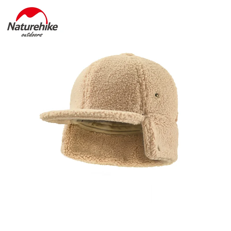 Зимняя теплая шерстяная флисовая шапка NatureHike для мужчин, повседневная мужская шляпа для отдыха, пешего туризма, женская кепка для занятий спортом на открытом воздухе с откидной ушкой
