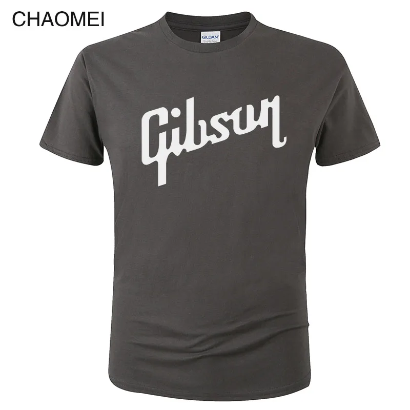 Летняя новая футболка Gibson Мужская хлопковая футболка с круглым вырезом Мужская футболка с коротким рукавом хип-хоп Homme Футболки Camisetas Hombre C36