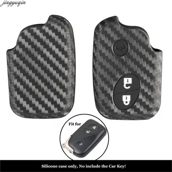 

10pcs Jingyuqin Carbon Fiber Silicone Key Case Cover For Lexus CT200h ES 300h IS250 GX400 RX270 RX450h RX350 LX570 Remote Key