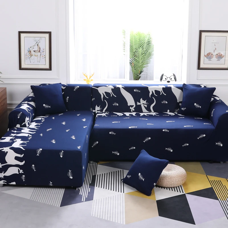 Color 8 Christmas Decorations Sofa Cover Slip-resistant Sectional Elastic Full Couch Cover Sofa Towel Single/Two/Three/Four-seater - Цвет: Color 8