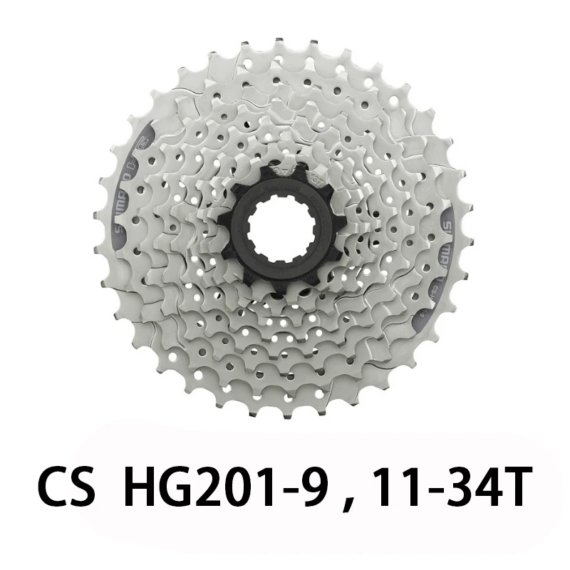 ACERA CS HG201-9 кассета Звездочка горный велосипедный маховик MTB 11-36T 11-34T 11-32T 9 скоростей свободного хода запчасти для велосипеда - Цвет: HG201-9 11-34T