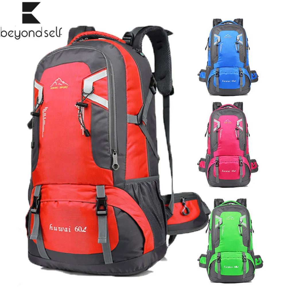 

40L 60L Outdoor Backpack Sports Mountaineering Bag Waterproof Hiking Camping Bag Men Women Back Pack Sport Bags Package 801