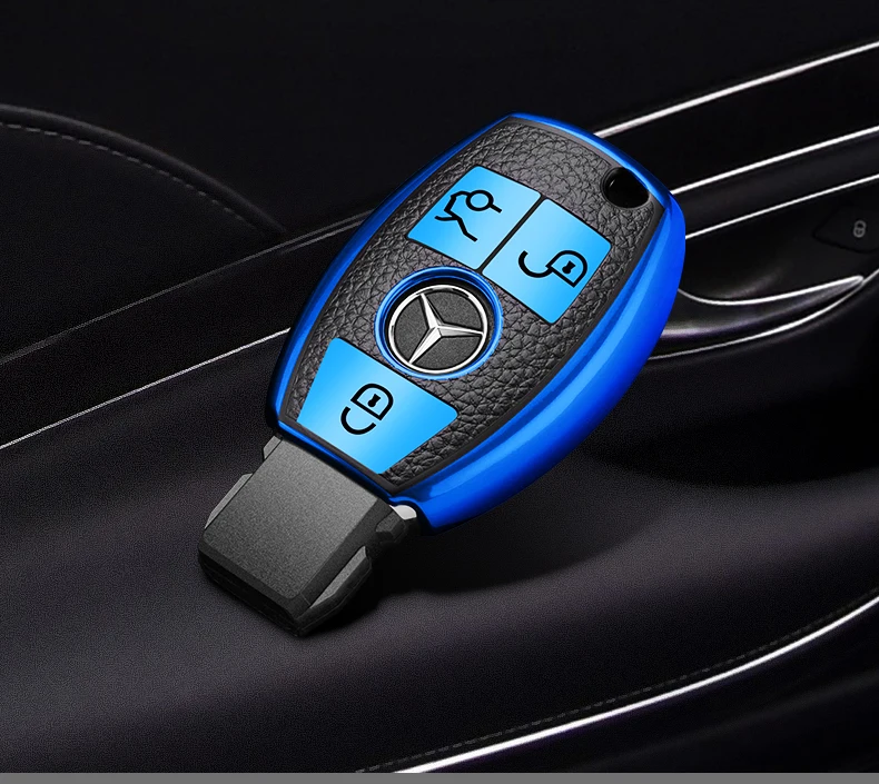 Чехол для ключей автомобиля, чехол для ключей Mercedes benz CLS CLA GL R SLK AMG A B C S class, аксессуары для пульта дистанционного управления