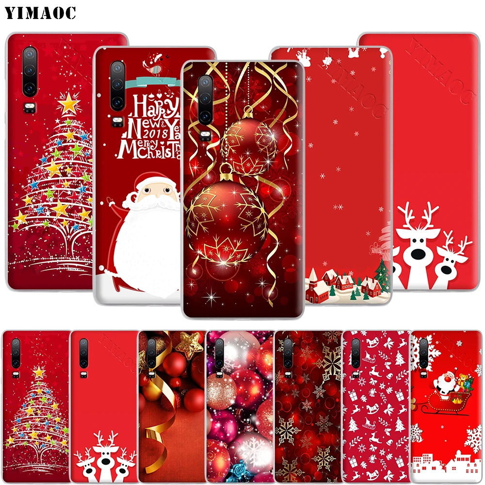 YIMAOC новогодний Рождественский чехол для телефона Huawei Honor 20 Note 10 9X 9 8X 8C 7A 7X 7C 6A Lite