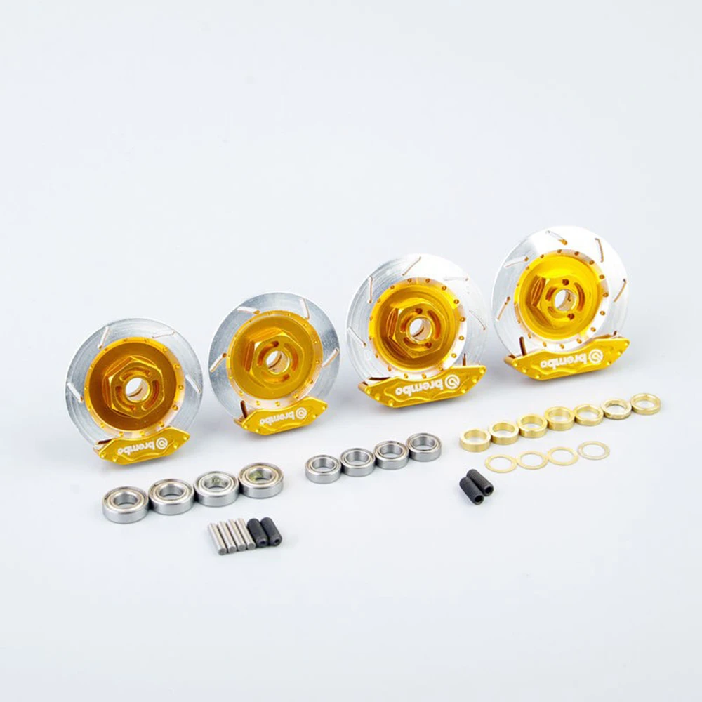 Hot sell 1/10 RC Alloy aluminum brake system disc caliper pad 4pcs /set
