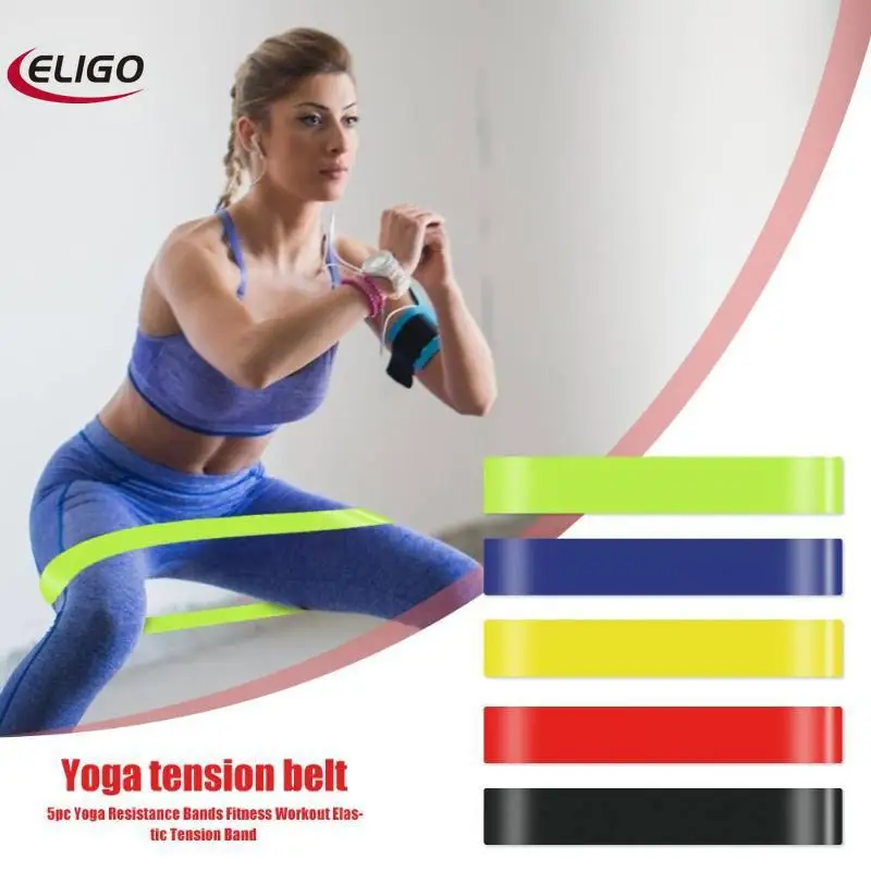

5pcs Resistance Bands Latex Exercise Strength Sport Rubber Band Workout Loops Strength Training Fitness Equipment Resistance