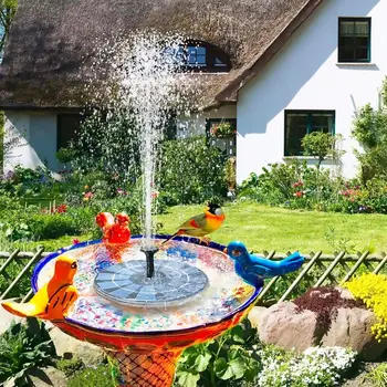 

Solar Powered Fountain Pump Garden Water Fountain Pool Pond Floating for Bird Bath Landscape Outdoor Solar Fontain Decoration