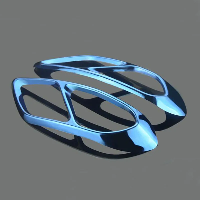 For Ford Mondeo/Fusion Sedan 2013-2018 Car Rear Dual Exhaust Muffler End Pipe Stickers Cover Trims 