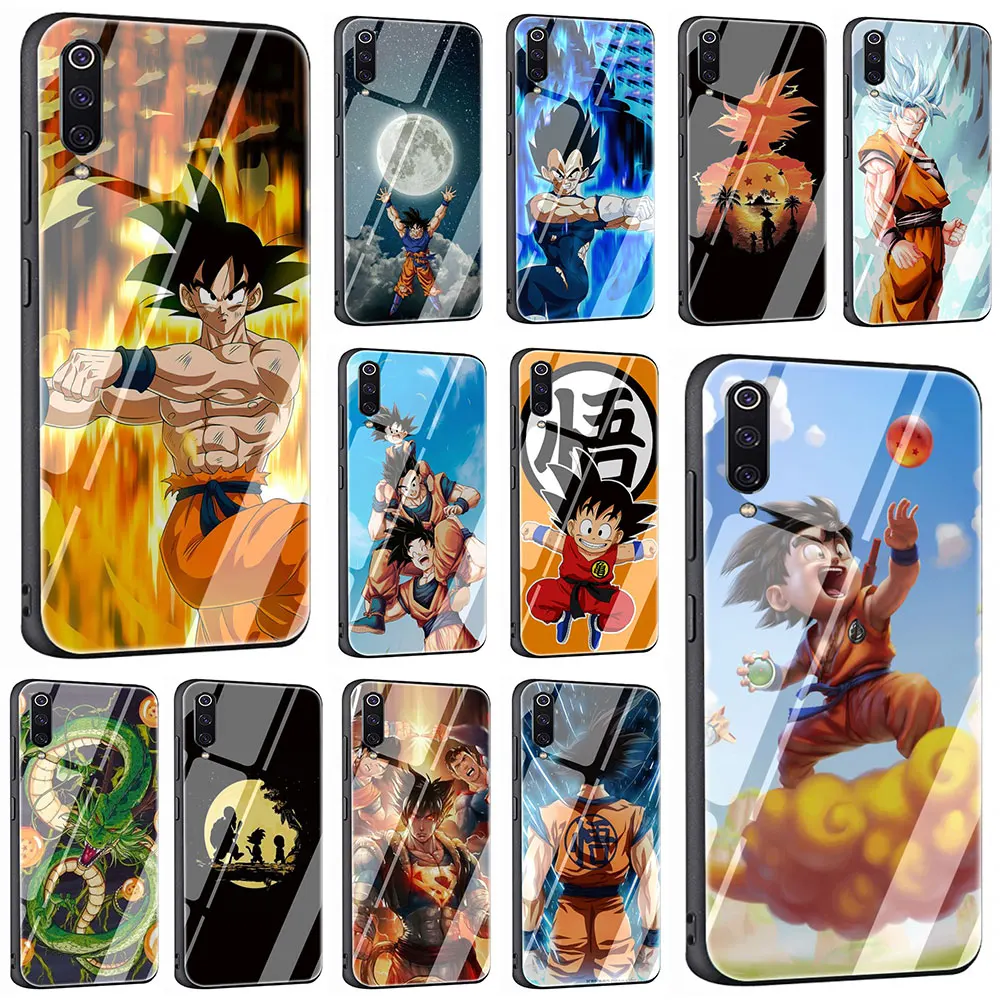 Чехол из закаленного стекла Dragon Ball Son для Xiaomi 8 Lite A1 A2 9 Redmi Note 5 6 7 Pro 6A 4X F1