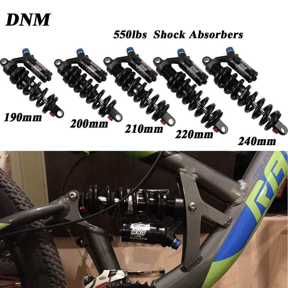 DNM, катушка для горного спуска, задний амортизатор для горного велосипеда MTB, 190 мм, 200 мм, 210 мм, 220 мм, 240 мм, DNM, задний амортизатор