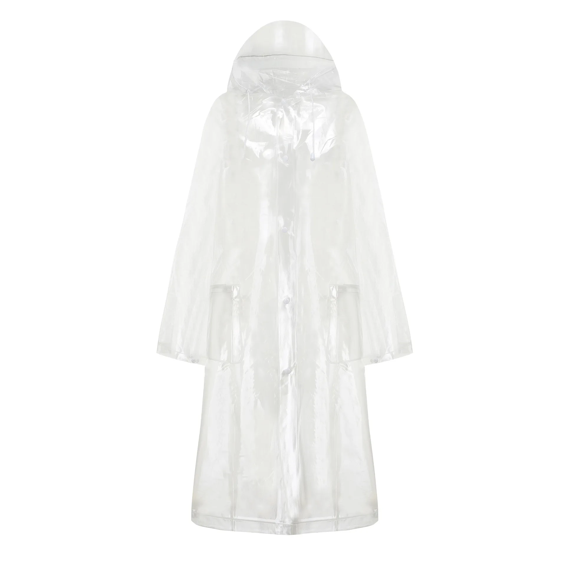 Transparent Clear Raincoat Women Men 