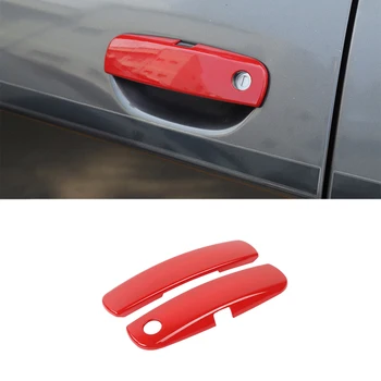 

for Dodge Challenger 2012-2020 Car Door Handle Decoration Cover Car External Accessories ABS Red/Silver/Carbon Fiber Car Styling