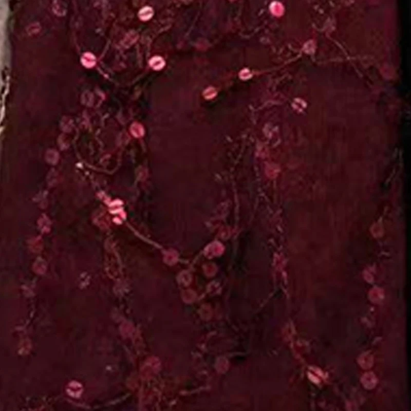 Wine red dress Блесток абайя турецкие платья мусульманский хиджаб платье одежда из Дубая для женщин Восточный халат из марокена Кафтан Исламская одежда Tesettur Elbise - Цвет: Wine red dress