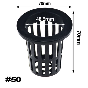 

50PCS Vegetable Net-Cup Slotted Mesh Soilless Culture Vegetables Pots Hydroponic Aeroponic Planting Grow Clone