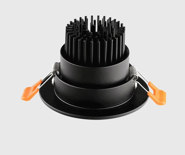 射灯黑色嵌入式led天花灯具牛眼灯客厅吊顶筒灯COB洞灯7公分5W12W-tmall_01_23