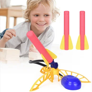 

EVA Air Pressed Step Pump Fun Kids Toy Early Education Garden Game Outdoor Foot Rocket Launcher Non Toxic Parents Children