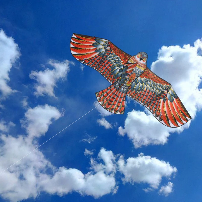 1.1m Flat Eagle Kite With 30 Meter Kite Line Children Kites Outdoor Toys Garden Toys Cloth Windsock Bird Gift Flying For Ki A3Q0 6