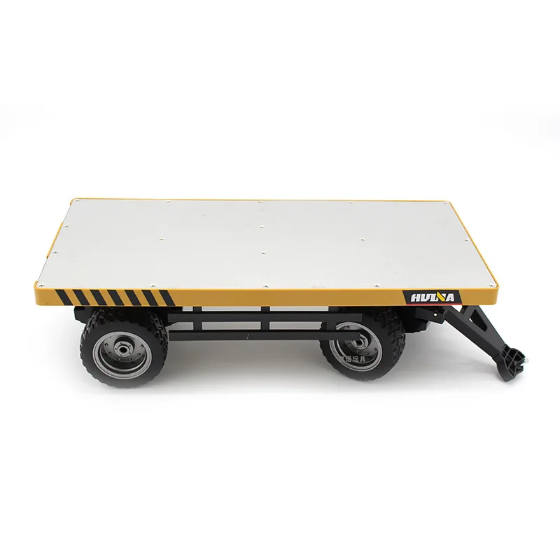 

HuiNa 578 1/10 Flatbed Trailer Die Cast Alloy Metal Plastic Flatbed trailerToy Car