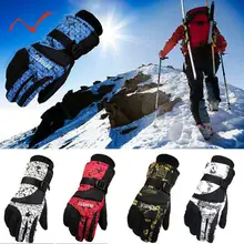 Новинка, зимние теплые перчатки, мужские лыжные перчатки, женские перчатки для сноуборда, снегохода, езды на мотоцикле, зимние ветрозащитные перчатки
