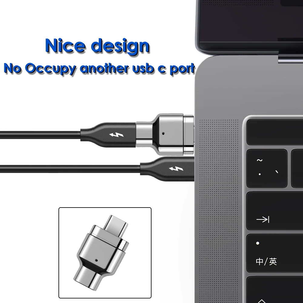 Новейшая 24 шпильки дизайн USB C Тип C разъем с разъемом MagSafe для Поддержка до 100W 40 ГБ/сек. PD передачи данных 5K@ 60 Гц видео Выход