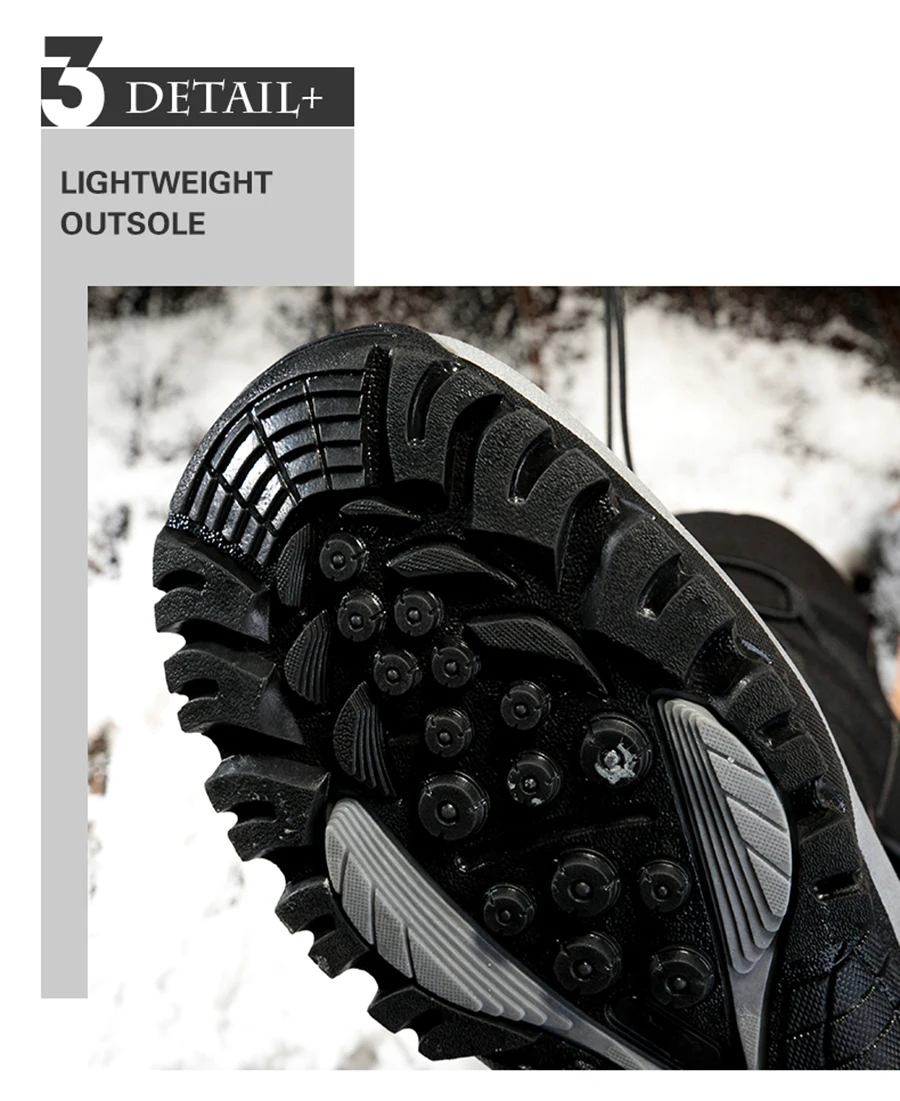 Botas de neve homens à prova dwaterproof