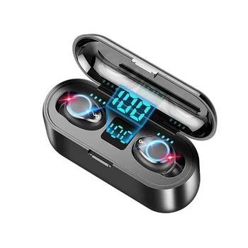 

hifi mini wireless earbuds F9 bt v5.0 handsfree earphone f9 in ear earpiece tws with mic