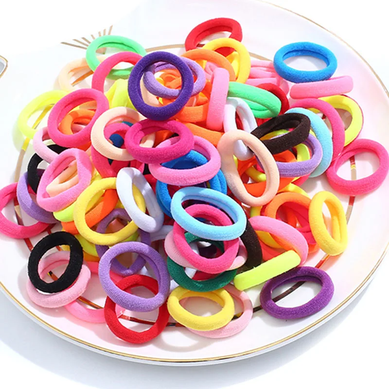 wedding hair clips 50/100pcs Baby Girls Colorful Small Elastic Hair Bands Children Ponytail Holder Kids Headband Rubber Band Mini Hair Accessories Hairclip