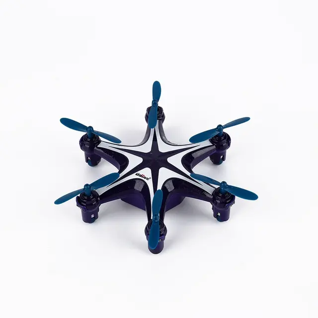 Mini quadrirotor bleu Compact, 2.4 GHz, gyroscope 6 axes, 4 canaux, design exquis, Durable – Image 3