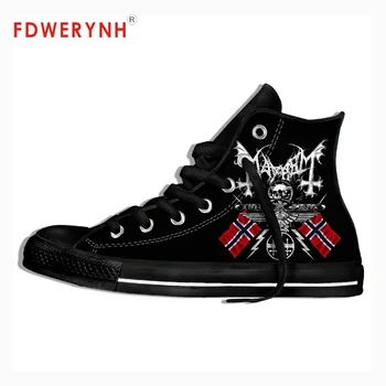 

Mens Casual Shoes Mayhem Dead Norwegian Black Metal Morbid Euronymous Beherit Darkthrone Fashion Cool Breathable Canvas Shoes