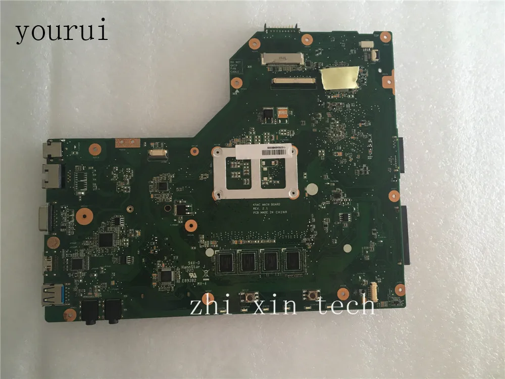  yourui High quality For ASUS K54C Laptop motherboard REV 2.1 4GB RAM Test 100% ok