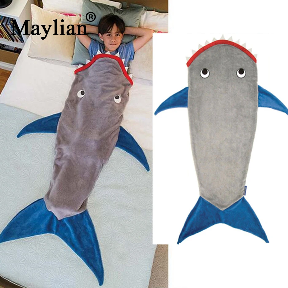 Shark Selimut Ekor Putri Duyung Tidur Tas Anak Sleeping Bag Bulu Musim Gugur Dan Musim Dingin Penebalan Hangat Untuk Anak Anak Anak Gadis T188 Selimut Aliexpress