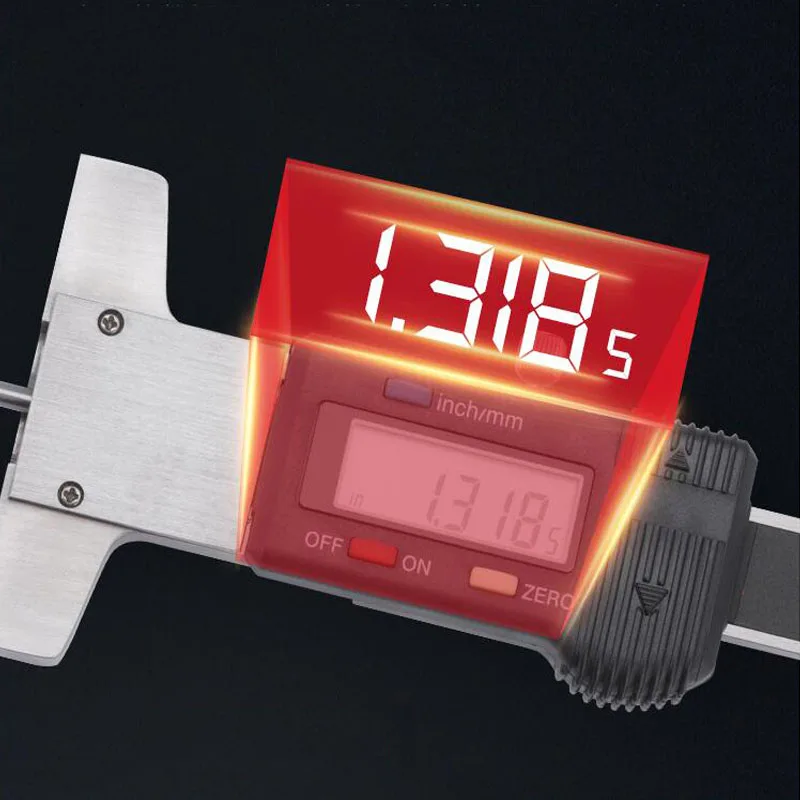 Electronic Digital Display Tread Depth Gauge Tire Tread Sounder Caliper Thickness Gauge Tire Monitoring System Measurement Tool