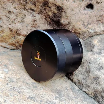

HONEYPUFF Aircraft Aluminum Herb Grinder 63MM with Removable Diamond Teeth Screen Tobacco Grinder Grinder Pollen Catcher