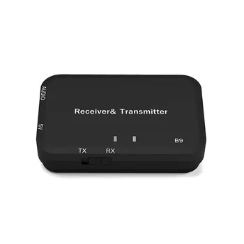 

B9 2 in 1 Bluetooth Wireless Audio Transmitter & Receiver 3.5mm AUX HIFI Music Adapter For the Car Stereo or Home Audio System