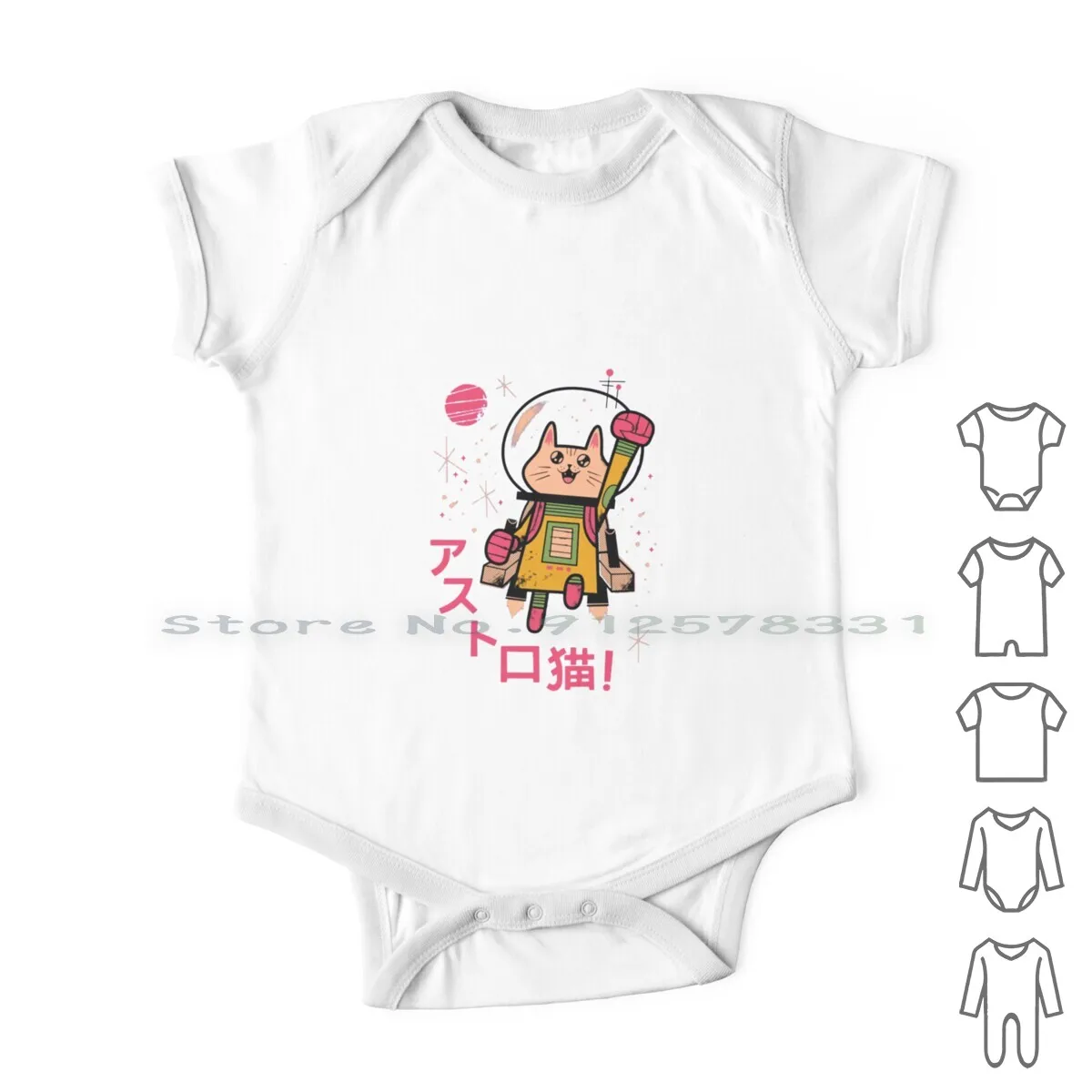 

Go Astrocat Newborn Baby Clothes Rompers Cotton Jumpsuits Cute Animal Cat Funny Best Selling Popular Infant Long Sleeve