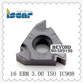 

16 ERM 3.00 ISO IC908,original Indexable Tungsten Carbide Threading Lathe Inserts For Threaded Lathe Holder,one Box 10pcs