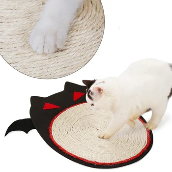 

Cat Scrathing Mat Board Cute Halloween Bats Design Furniture Protector Sisal Pet Cat Play Toys Cat Scratcher Kitten Mat