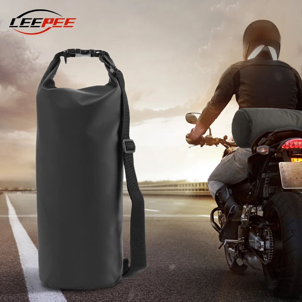 Waterproof Motorcycle Shoulder Bags Hiking Travel Outdoor Dry Sack 5L 10/15/20/30L Capacity Moto Dirt Pit Bike Accessories