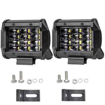 

72W IP68 LED Work Light Bar Flood Spot Offroad Truck Fog Driving SUV Boat