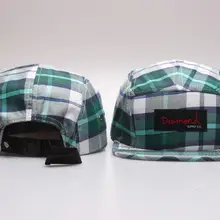 Ромбовидная решетка, зеленые ремешки, 5 панелей, шапка для мужчин, женщин, взрослых, надпись: Hip Hop Gorra hombre bonnet gorras bone gorro