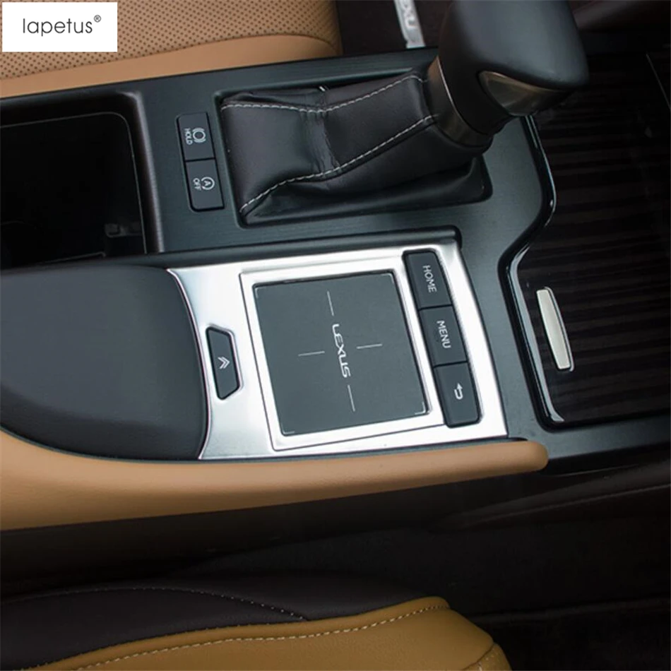 Аксессуары для Lapetus, подходят для Lexus ES, автомобильная панель для мыши с центральным управлением, набор для литья крышки, отделка 1 шт./нержавеющая сталь