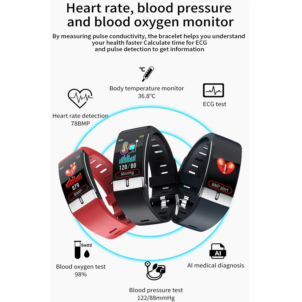 E66 Sport Bracelet Smart Watch - Image 3