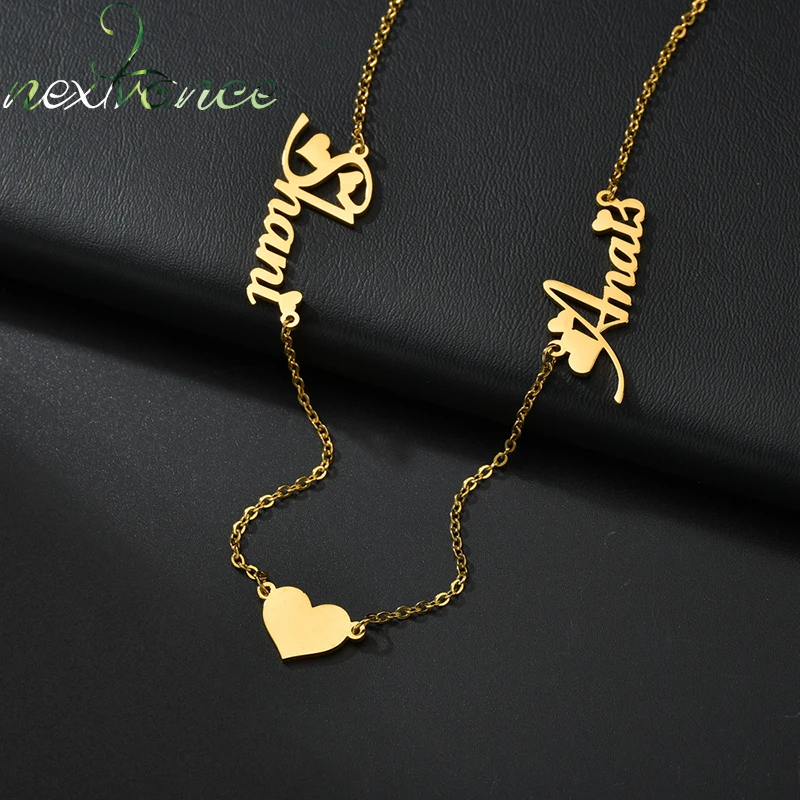 Necklace Heart Gift Personalized Pendant Custom Name Stainless-Steel Nextvance Friend